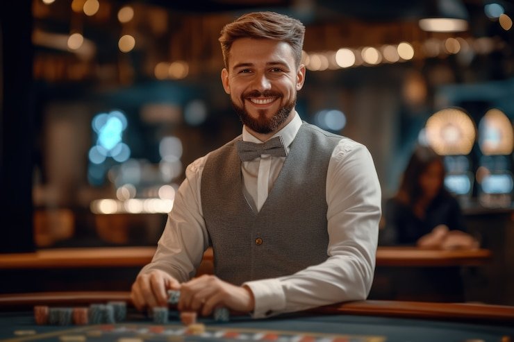 Tampilan kartu dan opsi aksi pemain di Speed Blackjack lunas168 dengan tombol Hit, Stand, Double Down, dan Split yang mudah diakses